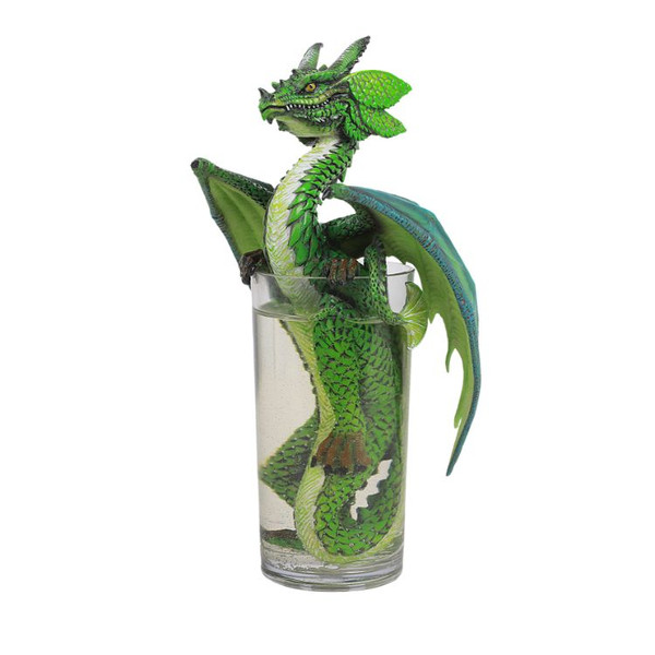 Mojito Cocktail Dragon Sculpture Green beverage Figurine Barware